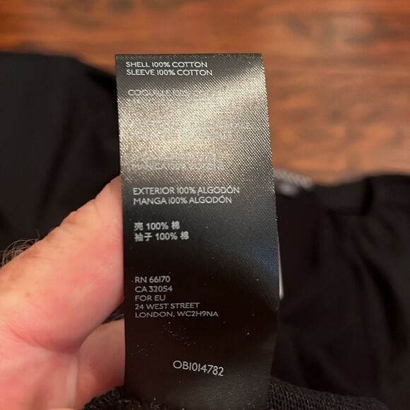 Anthropologie Maeve Annika Black Puffy Balloon Sleeve Dress Minimalist Modern - Picture 16 of 16